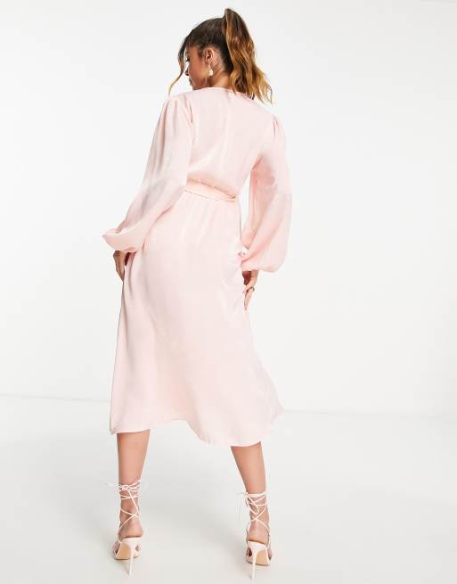 river island pink satin dress River Island Pink satin printed cowl neck slip dress in black