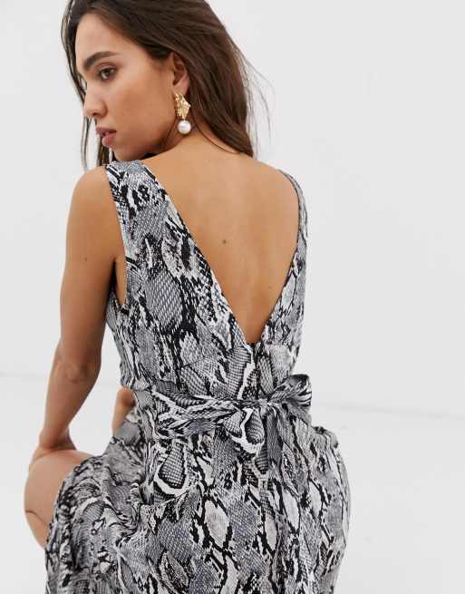 River island snake print sales maxi dress