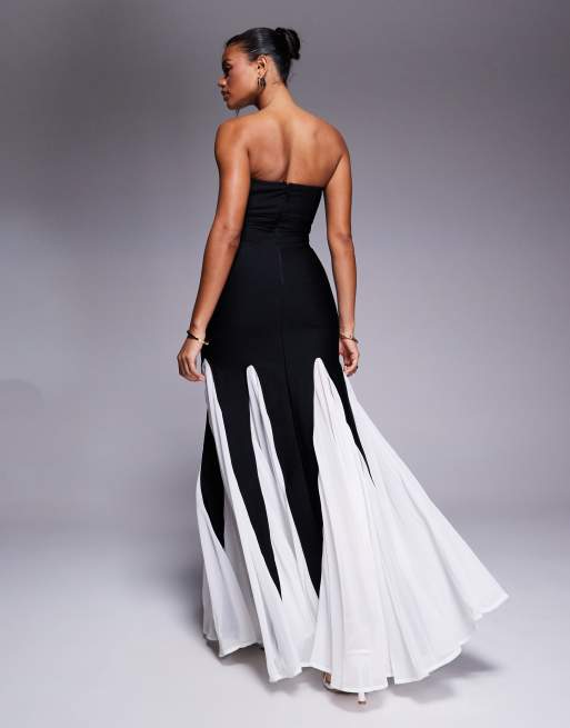 River Island maxi occasion dress in black ASOS