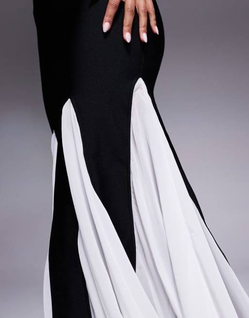 black polyester maxi dress Black Off The Shoulder A-Line Maxi Dress