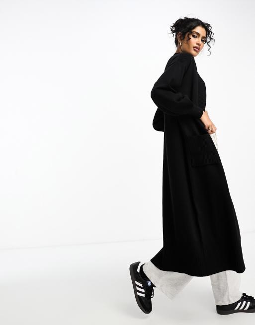 Ribbed hot sale maxi cardigan