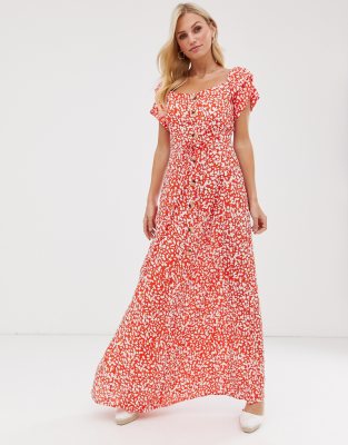 river island floral maxi dress