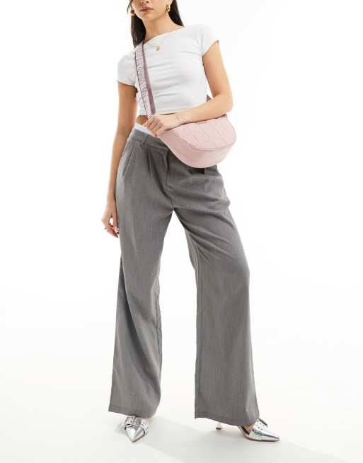 River Island - Mellemstor crossbody-taske med vatteringer i lyserød, 4 af 4