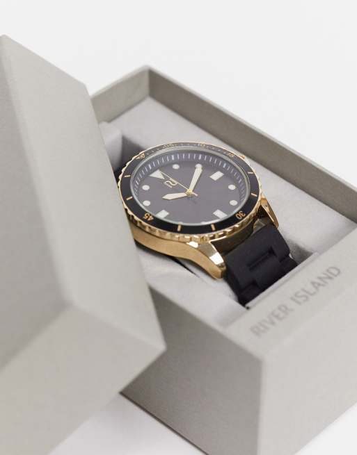 River island discount rose gold watch