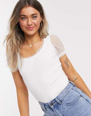 river island mesh t shirt