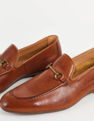 river island leather loafers