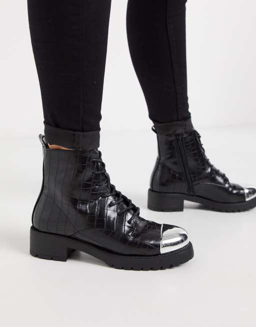 Metal toe cheap cap boots