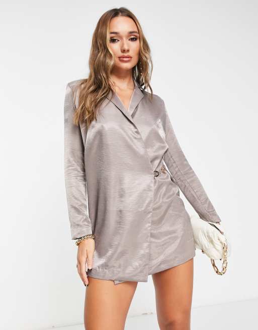 Blazer dress sale metallic