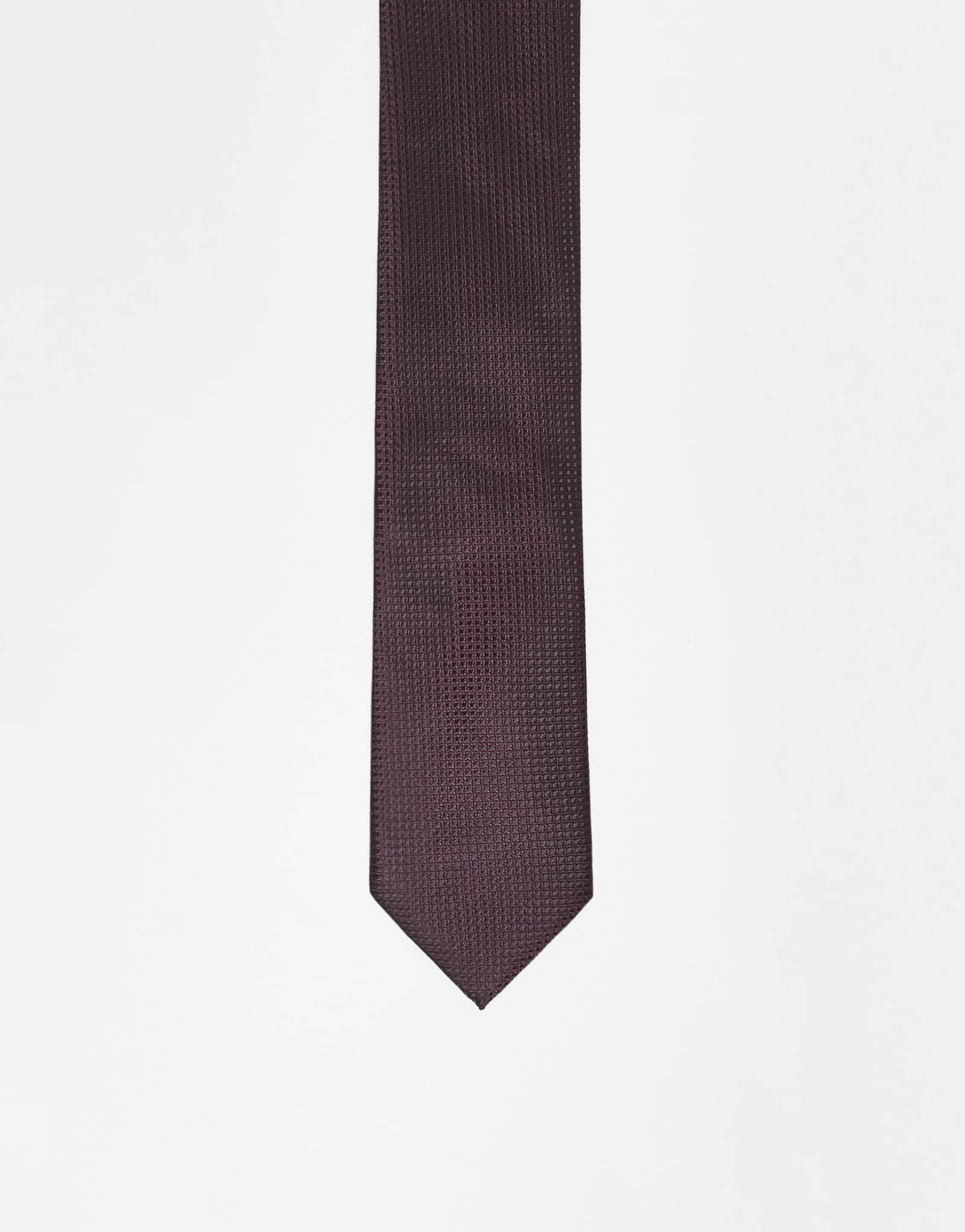 Галстук в мелкий горошек River Island бордового цвета