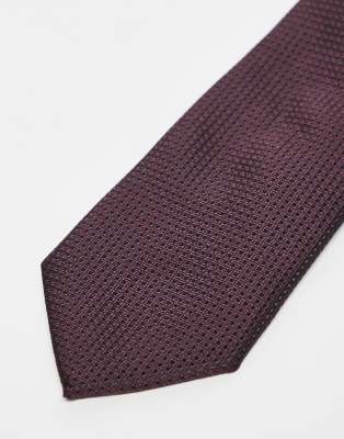 River Island Micro Dot Patterned Tie In Purple