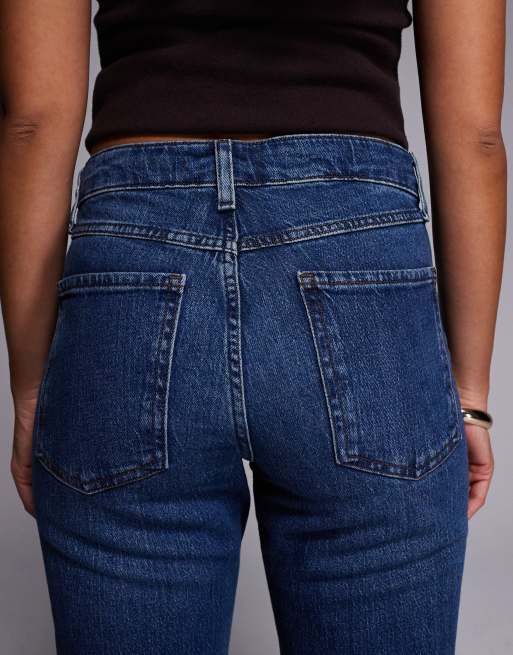 River Island mid rise bootcut flared jeans in medium denim, 5 of 5
