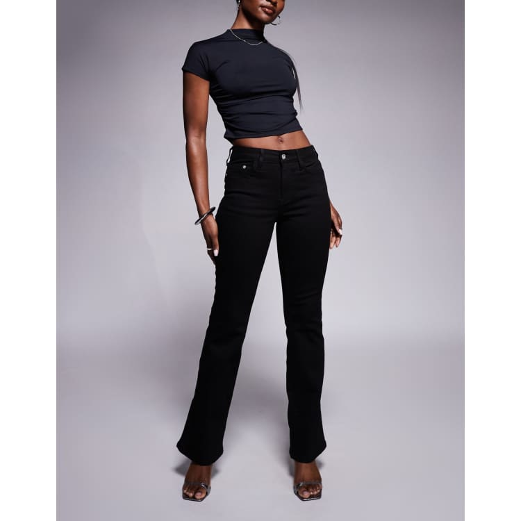 Jupe En Jean Noir Déchirée River Island - Taille 10 - Occasion Très Bon état