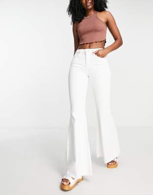 flare mid rise pants