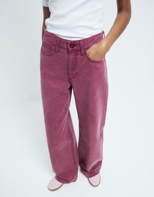 RIVER ISLAND MID RISE WIDE LEG JEANS 