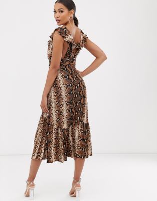 Snakeskin dress river island sales