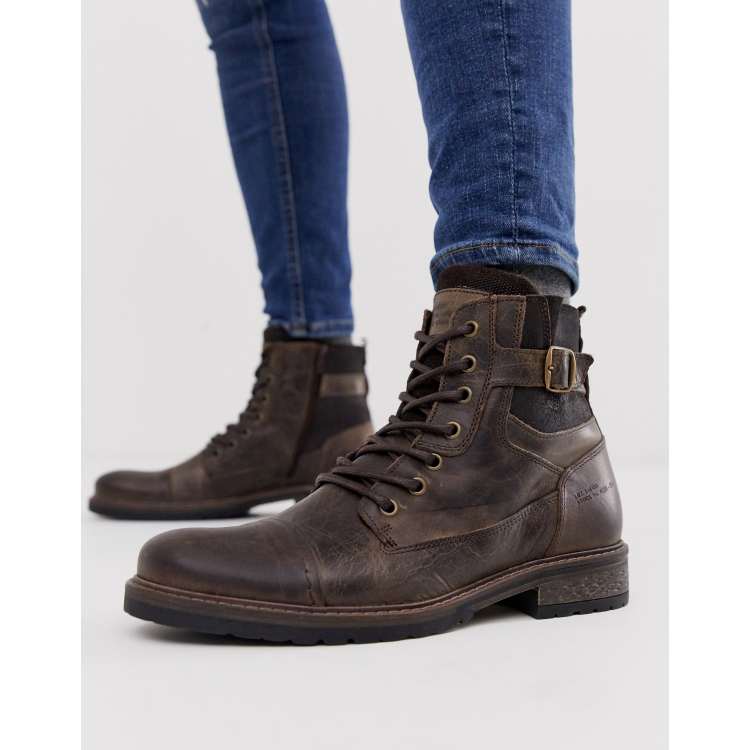 river island navy boots