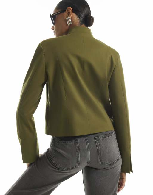 River Island Military jacket in khaki, 4 of 4
