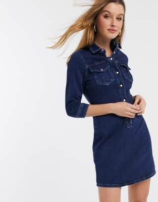 river island denim shirt dress