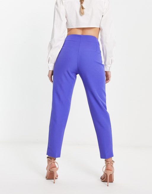 River Island mini pocket cigarette trouser in purple