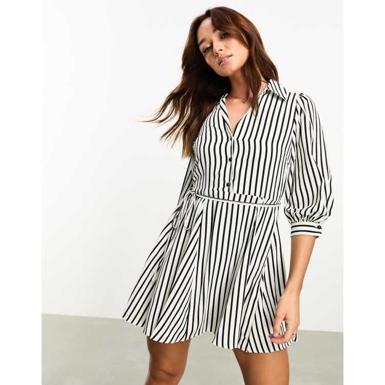 Womens Dresses Abercrombie Shirt Dress Abercrombie Fitch Long Sleeve Fitted  Mini Shirt Dress In Natural Lyst