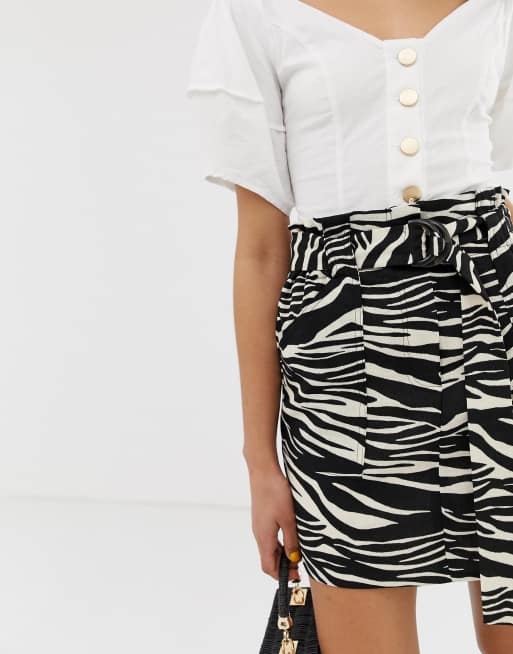 River island zebra bag hot sale