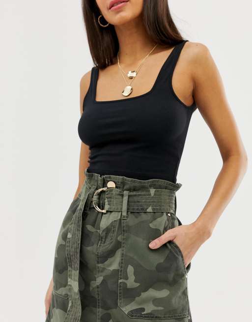 Camouflage skirt 2025 river island