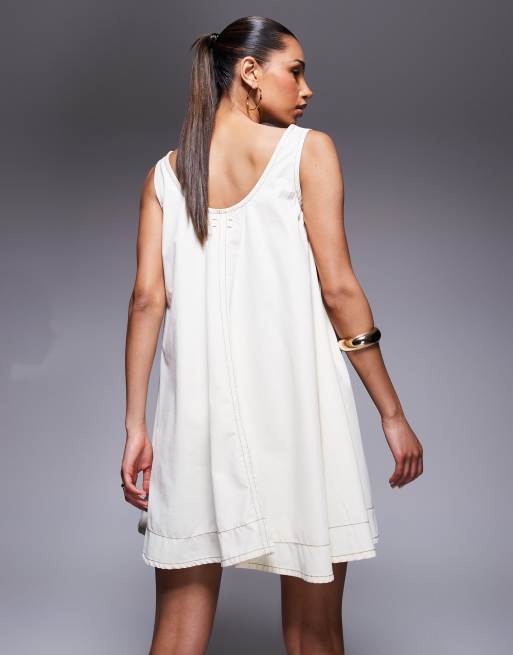 strapless open back dress The Orange Ombre Resort Skirt – MAUVE LONDON main image 1