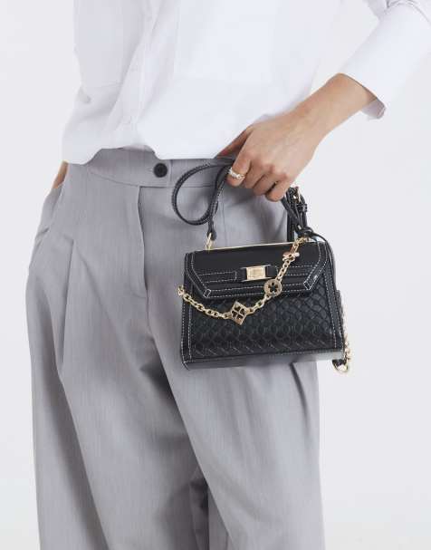 River Island Mini tote cross body bag in black - view 1