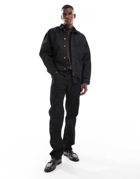 River Island minimal denim co-ord in rinse black - view 1