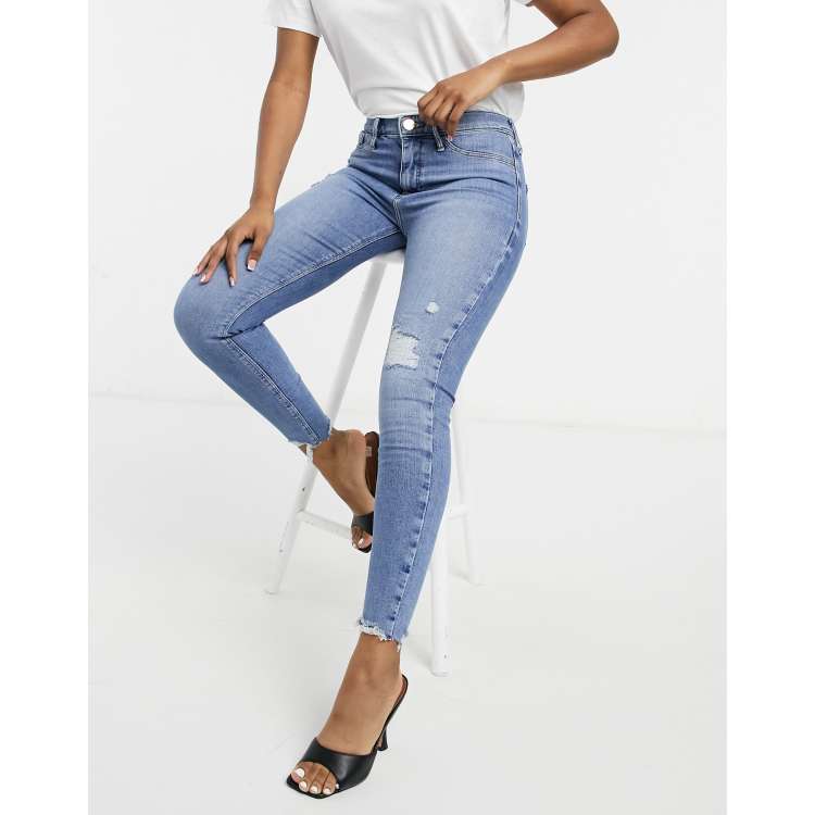 Molly Mid Rise Distressed Ankle Skinny Jeans – Sabi Boutique