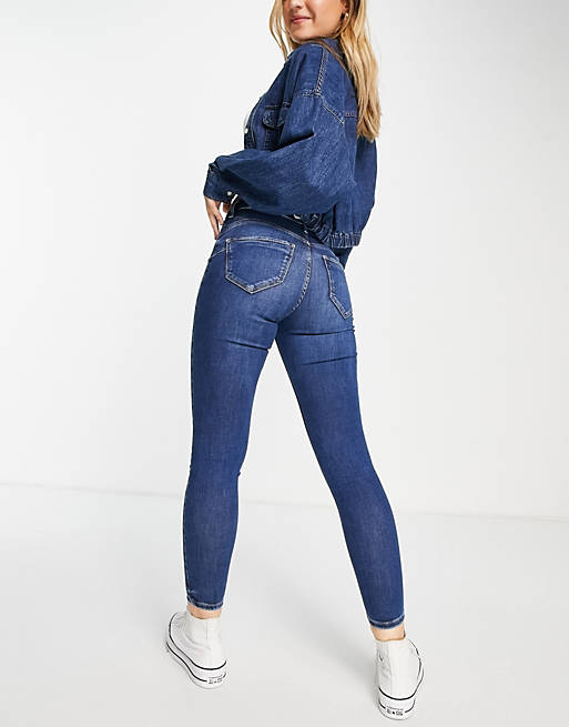 Molly Jeans skinny modellanti scuro Asos Donna Abbigliamento Pantaloni e jeans Jeans Jeans skinny 