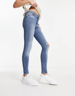 Molly Mid Rise Distressed Ankle Skinny Jeans – Sabi Boutique