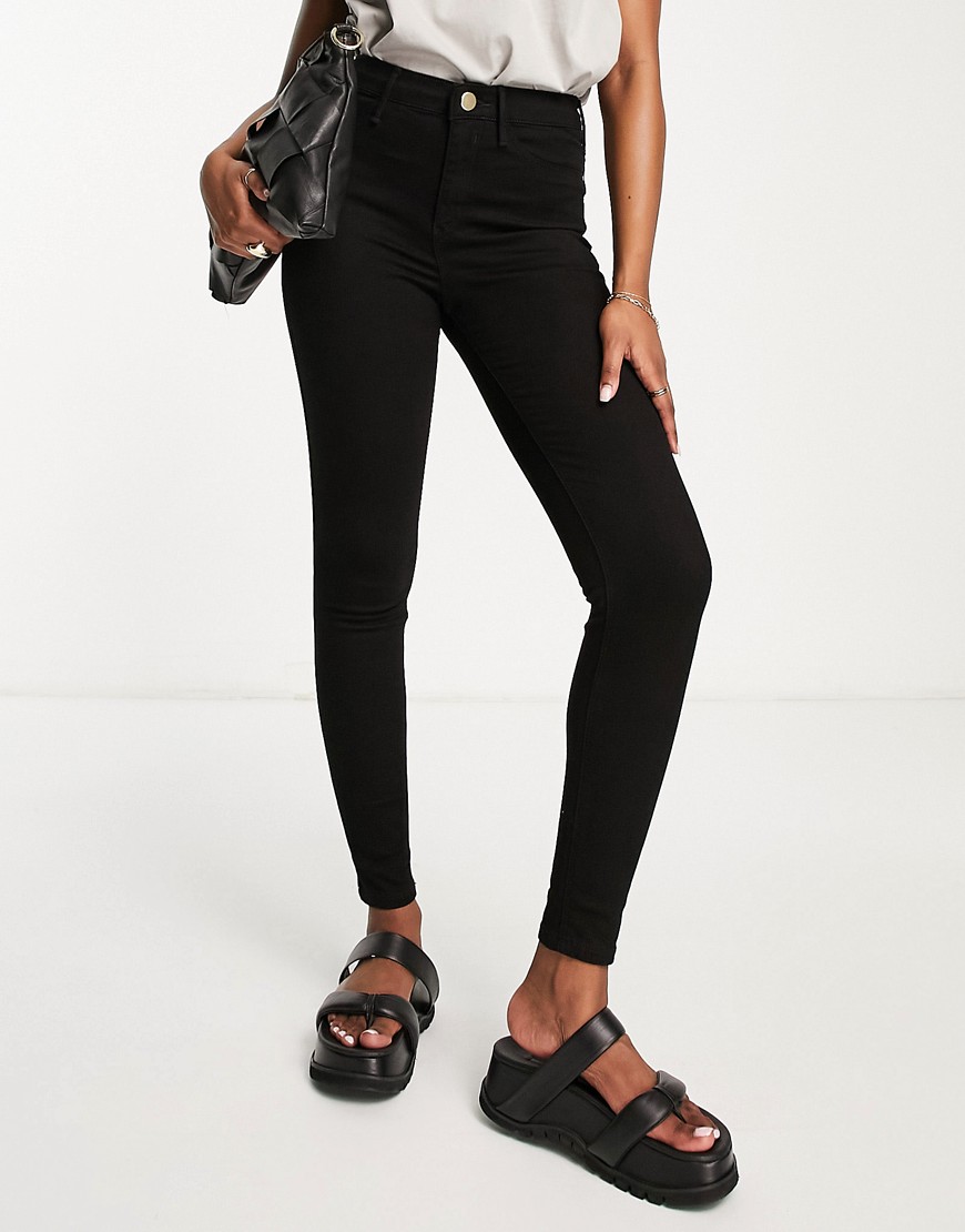 River Island Molly mid rise jegging in black