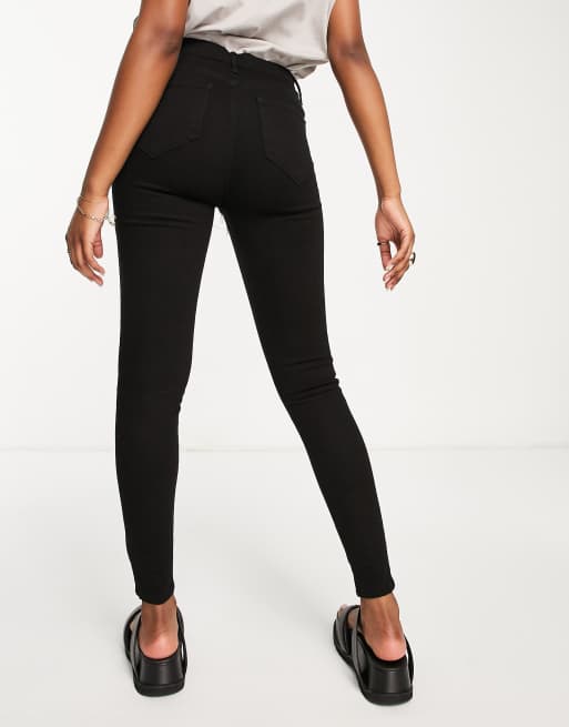 Plus Black Mid Rise Jeggings