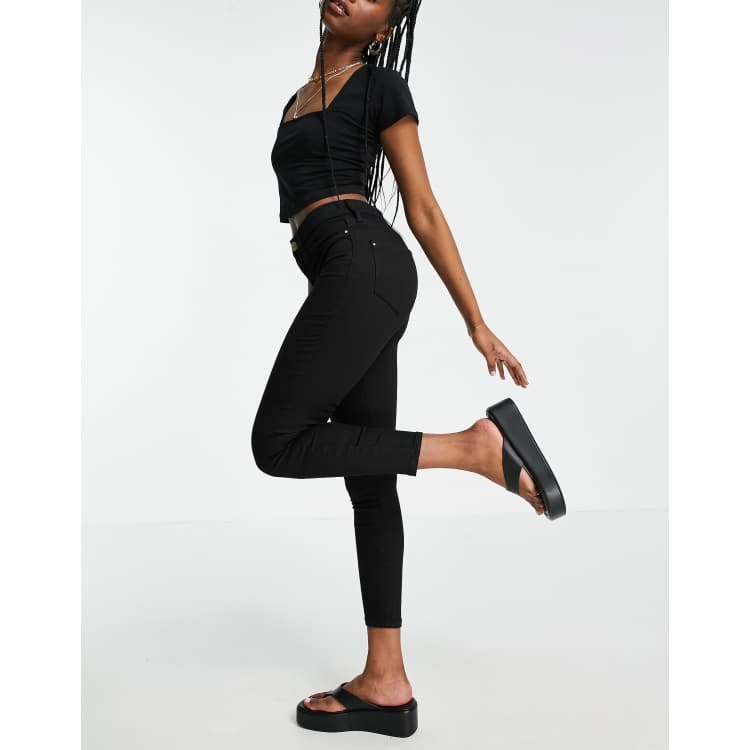 Black molly skinny fit hot sale trousers