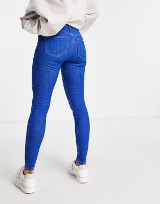 bright blue molly mid rise jeggings