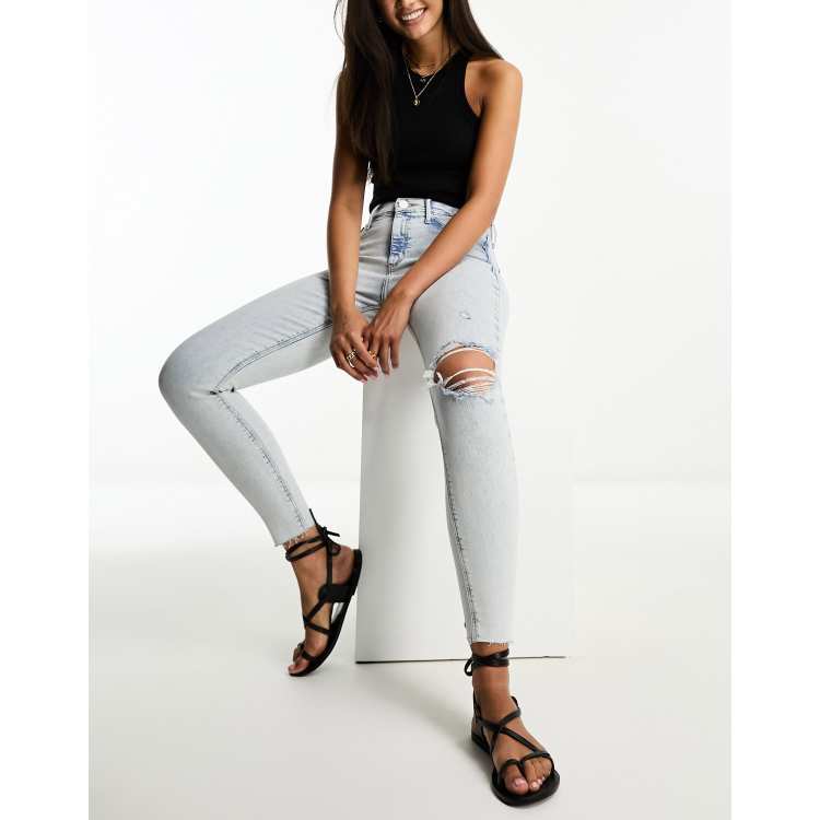 Molly Mid Rise Distressed Ankle Skinny Jeans – Sabi Boutique