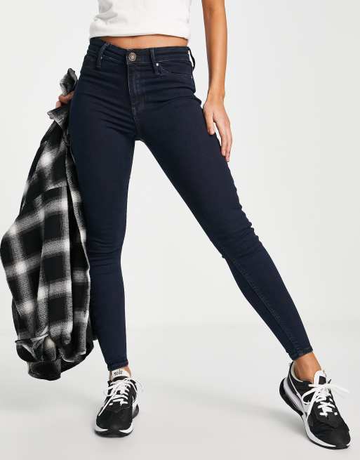 River Island Molly mid rise jegging in black