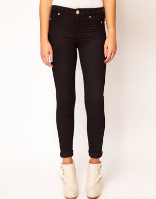 black molly skinny fit trousers