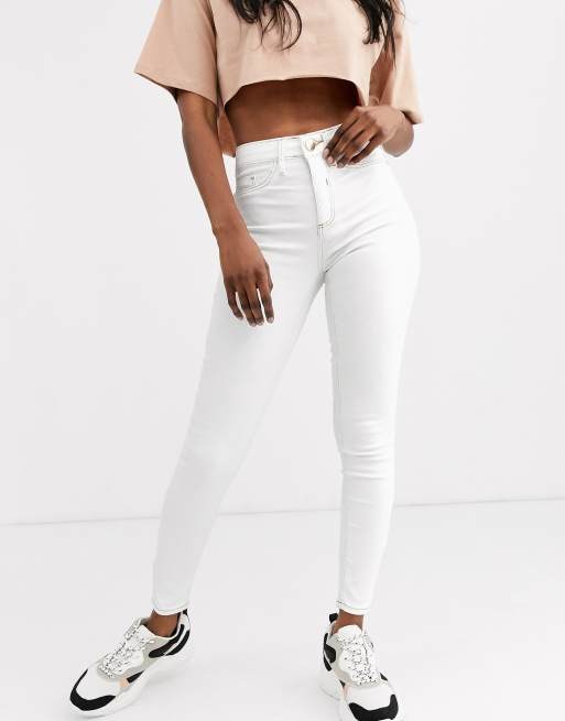 White jeans hot sale river island