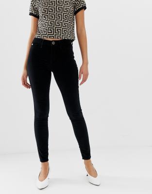 velvet skinny jeans