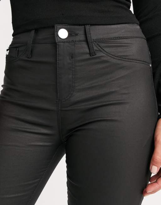 Black Molly coated super skinny jeans