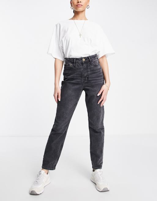 Black high waisted store jeans river island