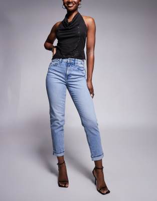 River Island - Mom-jeans i lyseblå - view 1