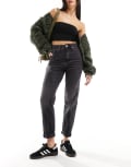 River Island mom jeans in black