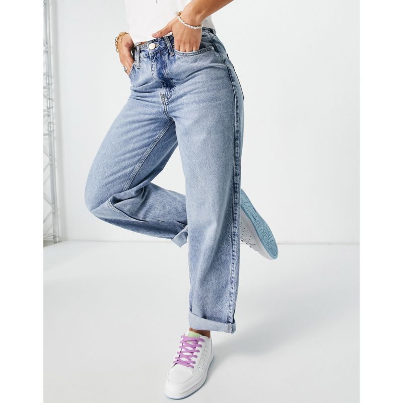 a3uR3 Donna River Island - Mom jeans oversize blu medio Auth