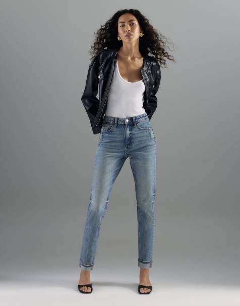 River Island Mom sculpt jeans in denim - medium - view 1