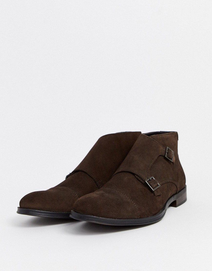 River Island monk boot in brown