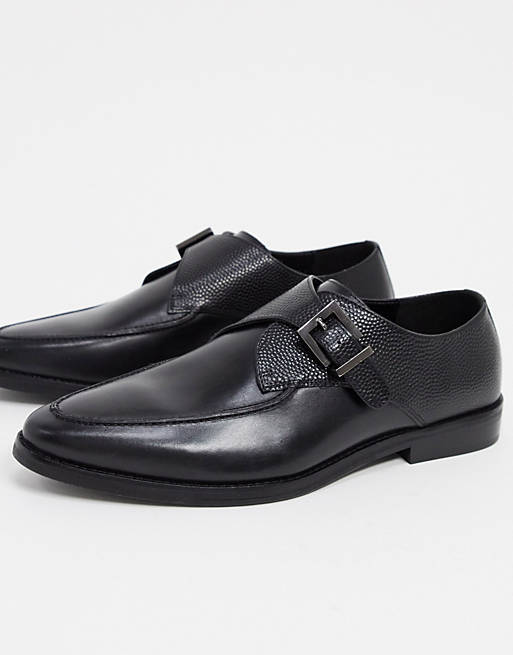 River Island monk shoes in black | ASOS