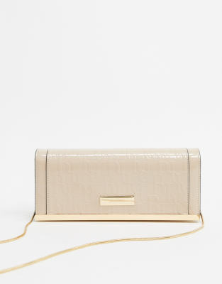 rose gold small clutch bag